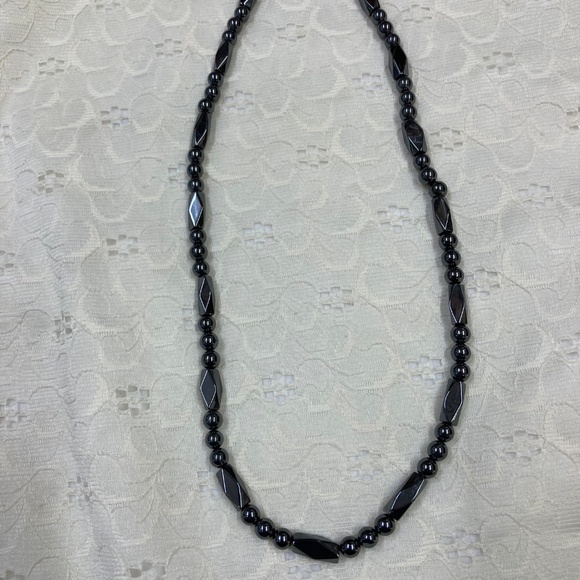Vintage Hematite Multi-Bead Necklace - Picture 2 of 5